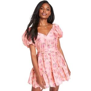 NWOT 🌸 LoveShackFancy x Target Cecile Mini Dress, Pink Floral, Sz 6, NEW!